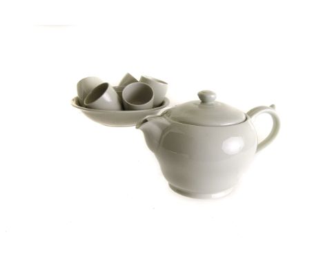 A Spode Flemish Green six piece breakfast service  