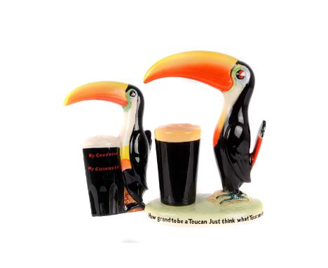 A Wiltsham & Robinson 'Guinness' Toucan,  no. GA/2151, together with a Carltonware Guinness Toucan wall plaque (") 