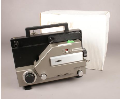 A boxed Cinerex 727 8mm projector.  