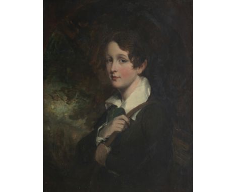 Sir Francis Grant RA (British, 1803-1878) Portrait of JohnPortrait of Johnny Grant, the artist's son, half-length oil on canv