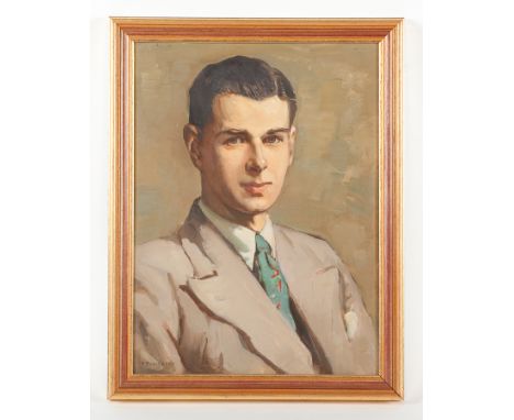 * THOMAS BONAR LYON (SCOTTISH 1873 - 1955),
PORTRAIT OF A GENTLEMAN
oil on board, signed, dated 1943 verso
40cm x 29cm
Framed