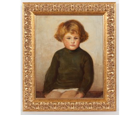HARRINGTON MANN (SCOTTISH 1864 - 1937),
PORTRAIT OF A YOUNG GIRL IN GREEN
oil on canvas, signed (upper left)
60cm x 50cm
Fram
