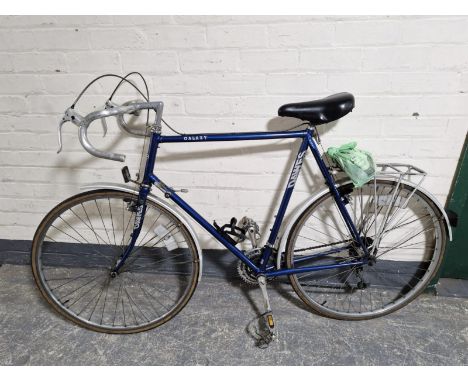 A Dawes Galaxy hand built classic touring bike, frame size 25" lightweight Reynolds 53 tubing, with manual  