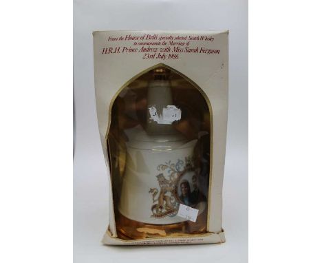 1986 Bells Decanter for Marriage of Prince&nbsp;Andrew &amp; Sarah Ferguson (boxed), 1 bottle&nbsp;&nbsp;