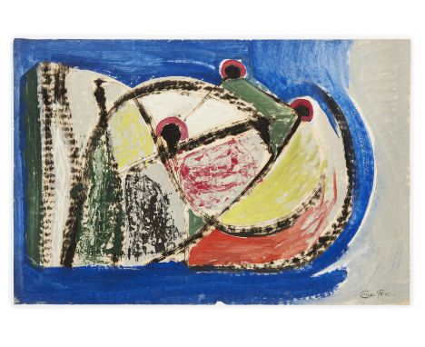 Claude Price NSA,  British 1892-c.1960 -   Untitled;   gouache and ink on paper, signed lower right 'Claude Price', 51 x 76 c