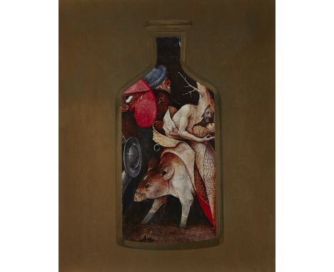Jiří Kolář,  Czech 1914-2002 -   News about Purgatorio, 1979;   collage, signed with initials and dated lower right 'JK 79', 