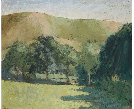 Quentin Bell,&nbsp;British 1910&ndash;1996 -&nbsp;Firle Beacon, 1933;&nbsp;oil on panel, signed and dated upper right 'Quenti