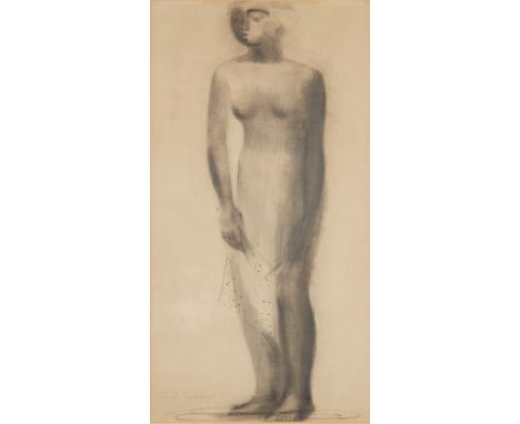 Mary Kessell,&nbsp;British 1914-1977 -Standing Nude, 1937;pencil and ink on paper, signed and dated lower left 'Mary M Kessel