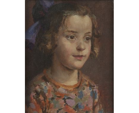 Nora Lucy Mowbray Cundell, British 1889-1948 -&nbsp;Maggie;&nbsp;oil on panel, signed lower right 'N.LM Cundell', 16.5 x 13.2