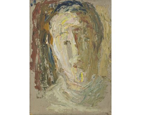 Alfred Horace Gerrard,  British 1899-1998 -   Self-portrait study;   oil on board, 24.3 x 17.6 cm (unframed) (ARR)   Provenan