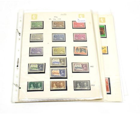 Commonwealth. highly catalogued mainly mint collection on album pages. Nyasaland from 1934 through to 1964 including nice gro