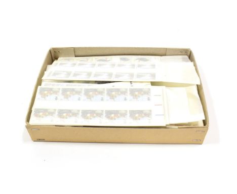 GB Commems - Gutter Pairs. Small box crammed with u.m. gutter pair sets in quantity, often 20 sets of each in part sheets.  F