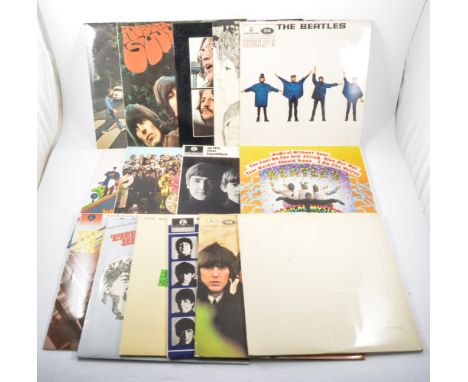 Vinyl LP records; a collection to include The Beatles White Album no.0182922 complete with inner pictures, other later pressi