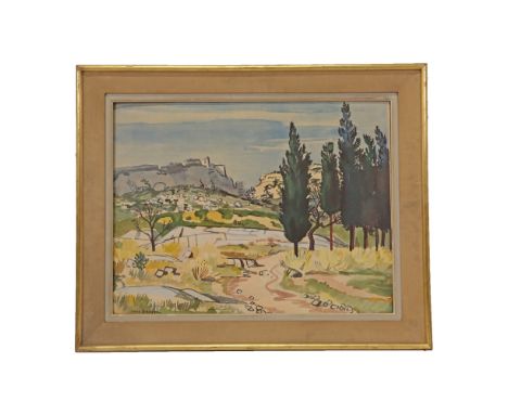 YVES BRAYER (1907-1990) 20th Century, French, Watercolor on paper. Signed in the lower right corner of the Yves Brayer painti