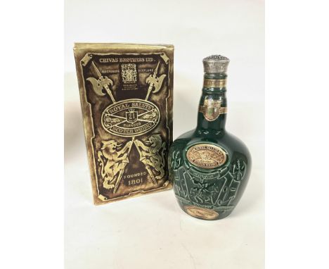 A bottle of 21 year old Royal Salute scotch whiskey