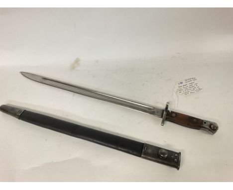 RARE 1918 Dated British 1907 Pattern Bayonet. Maker "Chapman". Only 300,000 made which is nothing when compared to the 2.25 m