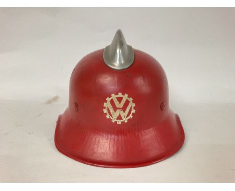 WW2 German VW Factory Fire Crew Helmet.