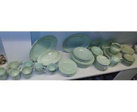 A J G Meakin Green Glazed Part Dinner Service