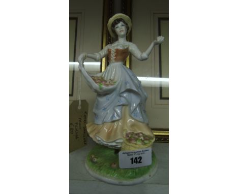 A Royal Worcester Figure 'Fruit Picking'.