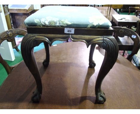 A 19th Century Rosewood Stool.