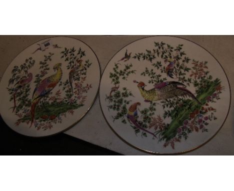 A Pair of Royal Worcester 'Fabulous Birds' Collectors Plates.