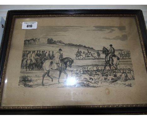 Three Equestrian Prints. 32cm X 21cm.