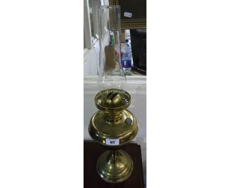 A Brass Oil Lamp.