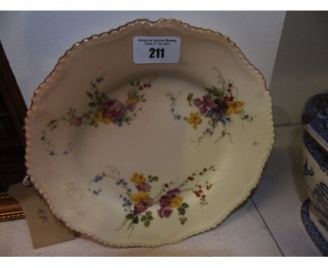 A Large Royal Worcester Plate.