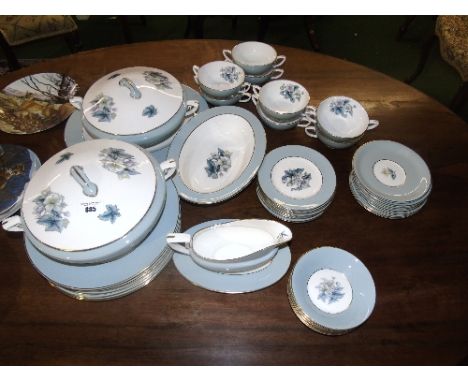 A Collection of Royal Worcester 'Woodland' Pattern Dinnerwares.