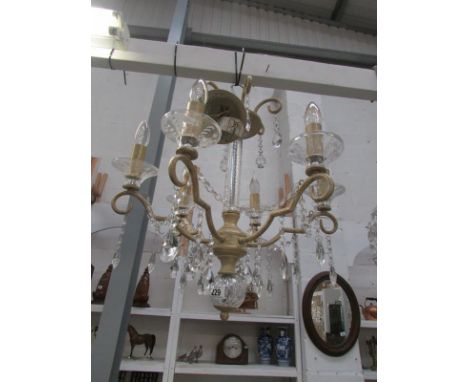 A 6 light chandelier
