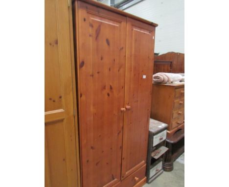 A pine wardrobe