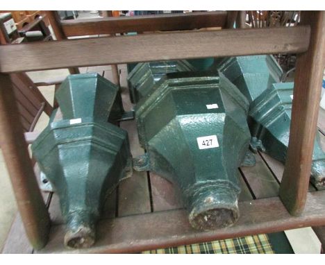 6 metal drain pipe hoppers