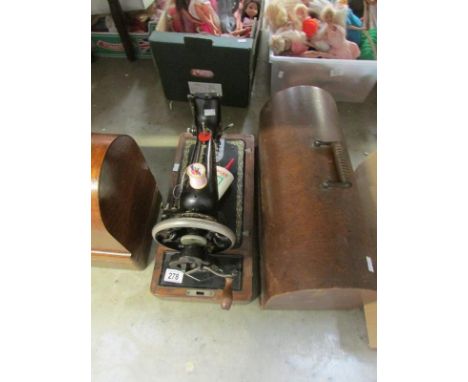 A Singer manual sewing machine