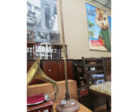 A brass standard lamp
