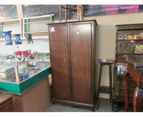 A modern mahogany wardrobe