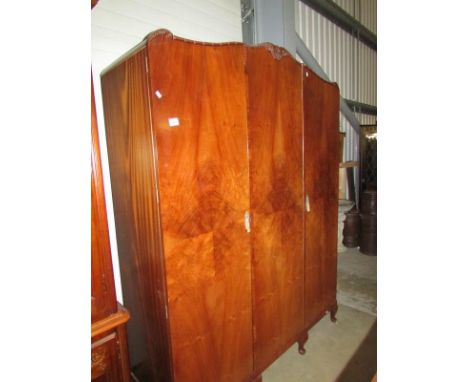 A large mahogany wardrobe