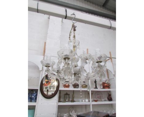 A 6 light chandelier
