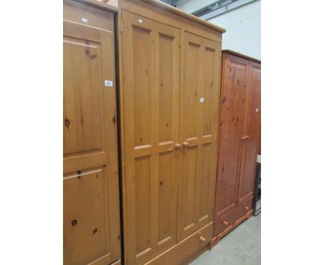 A pine wardrobe