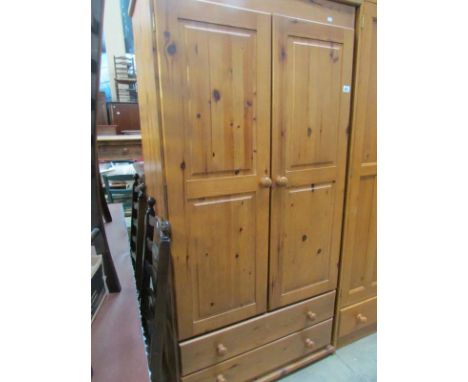 A pine wardrobe