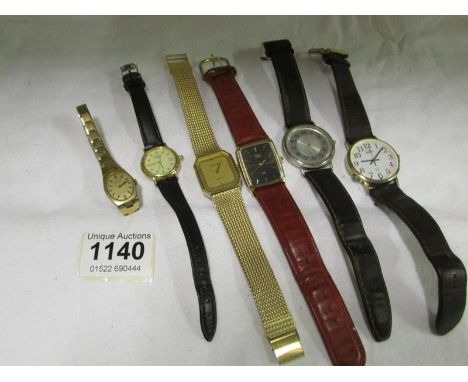 6 wrist watches including Rotary