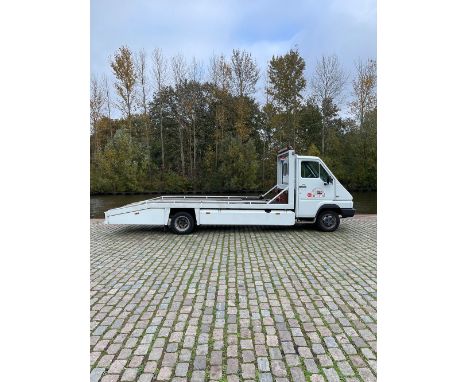 The 1999 Renault B120 Tow Truck, originating from the Netherlands, serves as a reliable utility vehicle with a substantial se