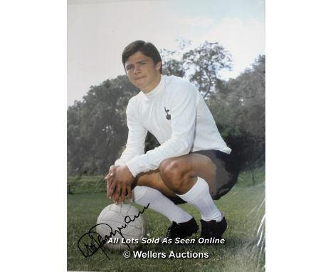 STEVE PERRYMEN, TOTTENHAM HOTSPUR, AFTAL AND UACC CERTIFIED 16 X 12 PHOTO / SIGNED  