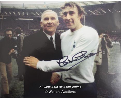MARTIN CHIVERS, TOTTENHAM, AFTAL AND UACC CERTIFIED 10 X 8 PHOTO / SIGNED  