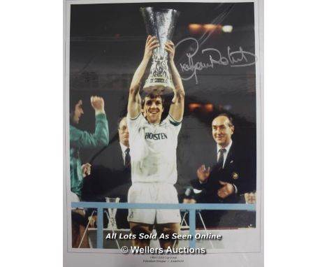 GRAHAM ROBERTS, TOTTENHAM HOTSPUR, AFTAL AND UACC CERTIFIED 16 X 12 PHOTO / SIGNED  