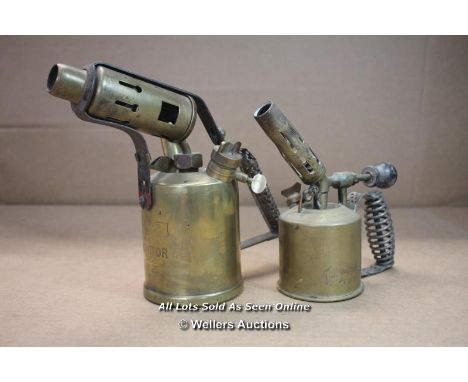 *BRASS MONITOR NO 26 BLOW TORCH &amp; SWEDISH BRASS BLOW LAMP [LQD188]
