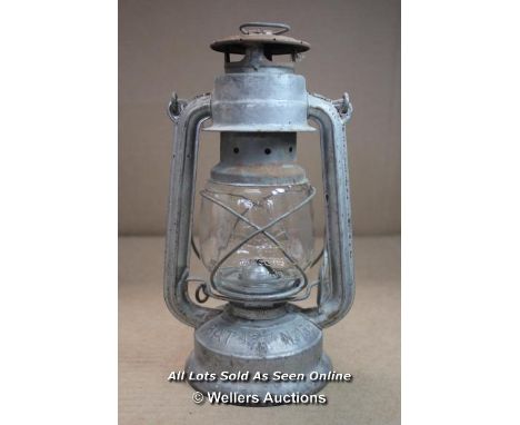 *VINTAGE BAT NO.158 OIL LAMP RUSTIC GLASS HANGING CAMPING KEROSENE LANTERN [LQD188]