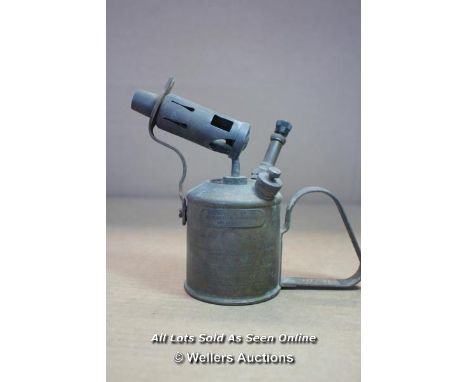 *MAX SIEVERT SWEDEN TYPE 538 BAXENDALE &amp; CO. LTD EDITION BLOW TORCH LAMP [LQD188]