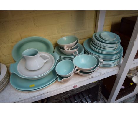 A Poole pottery part dinner service. 