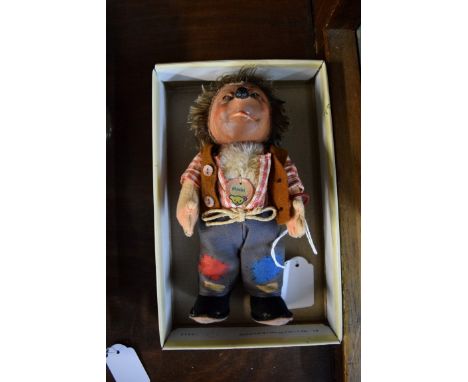 A Steiff Mecki hedgehog, 18cm high. 