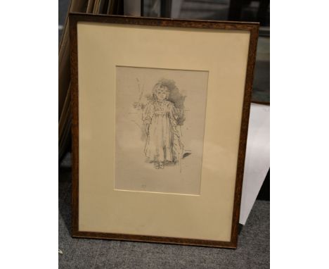 James MacNeill Whistler (1834-1903) Little Evelyn, 1896 Lithograph Signed with artist's butterfly device in pencil Image: 22.
